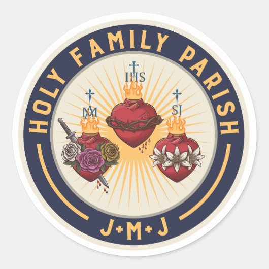 Heilige Gezin Parish Stickers (Voorkant)