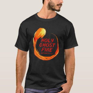 Heilige Ghost Fire Spirit gevuld, helder gekleurd  T-shirt
