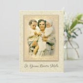 Heilige Gianna Beretta Molla Katholieke Moeder Geb Kaart (Staand voorkant)