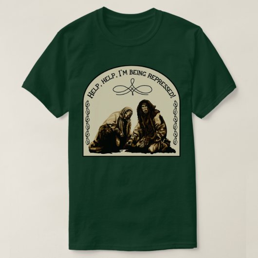 Heilige Graal Boer wordt onderdrukt T-shirt (Design voorkant)