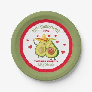 Heilige Guacamole Avocado Baby shower Paper Bord