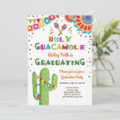 Heilige Guacamole Fiesta Afstuderen Kaart (Staand voorkant)