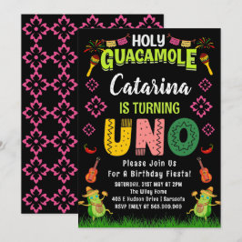 Heilige Guacamole Fiesta avocado 1e Verjaardag Uno Kaart