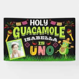 Heilige Guacamole Fiesta avocado Birthday Uno, Fot Spandoek