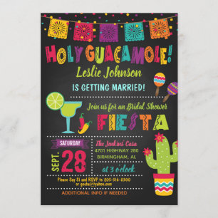 Heilige Guacamole Fiesta Bridal Shower Kaart