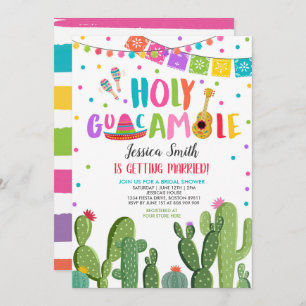 Heilige Guacamole Fiesta Cactus Vrijgezellenfeest Kaart