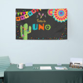 Heilige Guacamole Fiesta Verjaardag Banner Cactus  (Beurs)