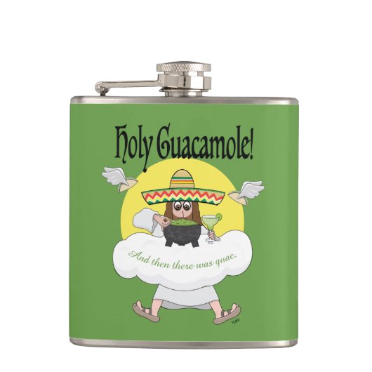 Heilige Guacamole Flask Heupfles (Voorkant)