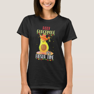 Heilige Guacamole Het Is Fiesta Tijd Mexicaans Veg T-shirt