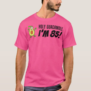 Heilige Guacamole Ik ben 85 Cartoon Avocado Veggie T-shirt