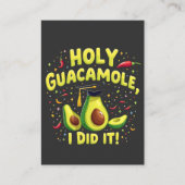 Heilige Guacamole Ik Heb Het Gemaakt Afstuderen Ci Visitekaartje (Voorkant)