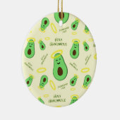 Heilige Guacamole schatteavocado Keramisch Ornament (Rechts)
