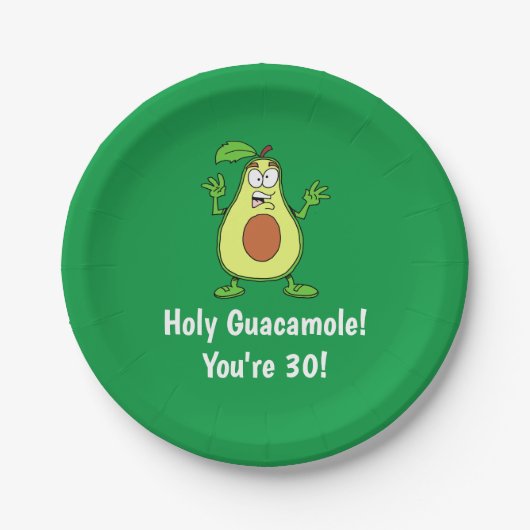Heilige Guacamole U bent 30 Avocado Paper Bord (Voorkant)