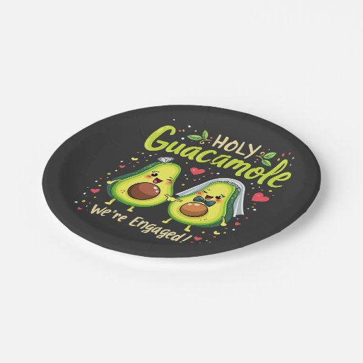 Heilige Guacamole We Zijn Verloofd Bruid Papieren Bordje (Gekanteld)