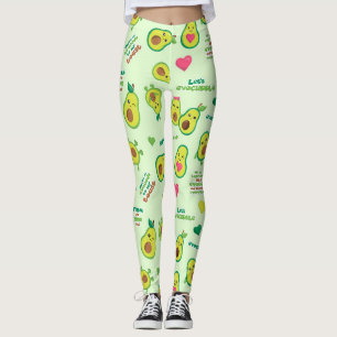 Heilige Guacamole: Whimsical Avocado Liefhebber Le Leggings