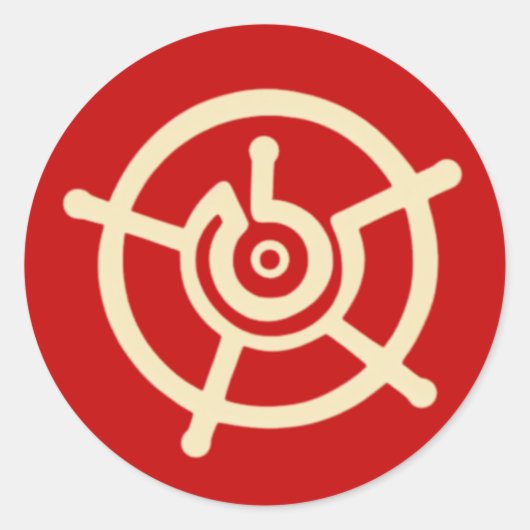 Heilige Halo Ronde Sticker (Voorkant)