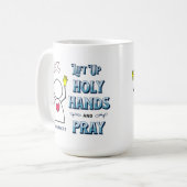 HEILIGE HANDEN OPHEFFEN KOFFIE MOK (Voorkant links)