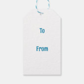 Heilige Harten Folk Art Cadeaulabel (Achterkant)