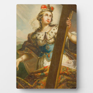 Heilige Helena met het Ware Kruis Heilige Kunst Fotoplaat