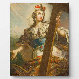 Heilige Helena met het Ware Kruis Heilige Kunst Fotoplaat