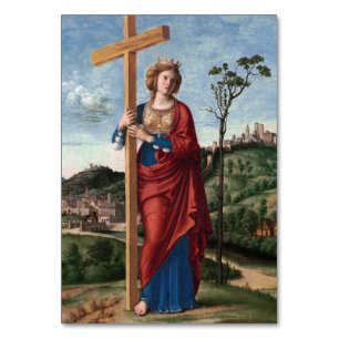 Heilige Helena met het Ware Kruis Heilige Kunst Kaart