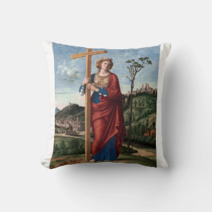 Heilige Helena met het Ware Kruis Heilige Kunst Kussen