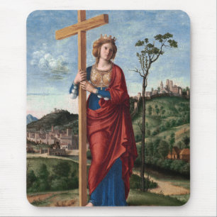 Heilige Helena met het Ware Kruis Heilige Kunst Muismat