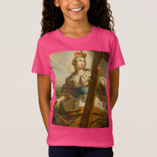 Heilige Helena met het Ware Kruis Heilige Kunst T-shirt