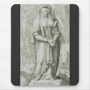 Heilige Hildegard van Bingen Middeleeuwse Mystieke Muismat