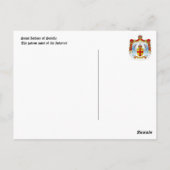 Heilige Isidorus van Sevilla Briefkaart (Achterkant)