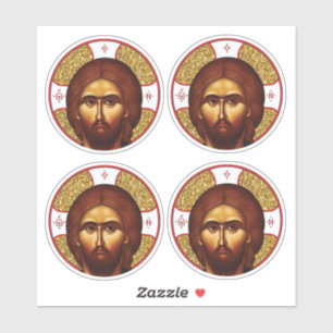 Heilige Jezus Christus orthodox icoon Sticker