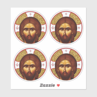 Heilige Jezus Christus orthodox icoon Sticker