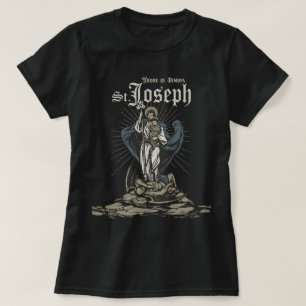 Heilige Jozef Katholieke Heilige Jozef Terreur van T-shirt