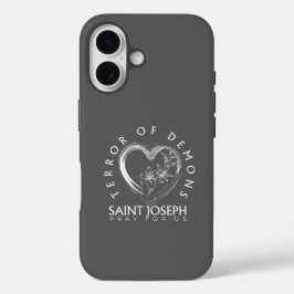 Heilige Jozef Terreur van de demonen iPhone 16 Hoesje