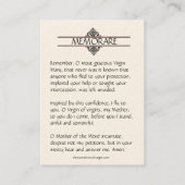 Heilige Kaart | Onze Lieve Vrouw/Moeder van Eeuwig Visitekaartje (Achterkant)