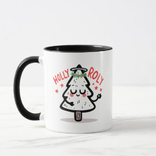 Heilige Kerstma-rol mok – Schattige mediterende bo