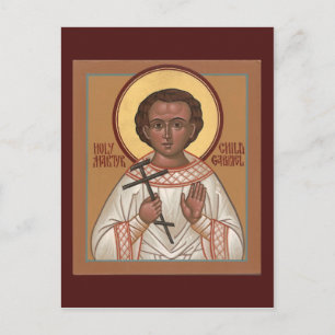 Heilige Kind Martyr Gabriel Prayer Card Briefkaart