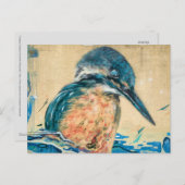 Heilige Kingfisher Wall Art Briefkaart (Voorkant / Achterkant)