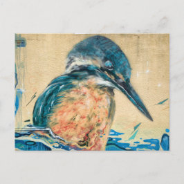 Heilige Kingfisher Wall Art Briefkaart