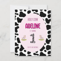 Heilige koe 1e feestuitnodiging