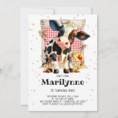 Heilige Koe 1e verjaardag Kaart (Voorkant)