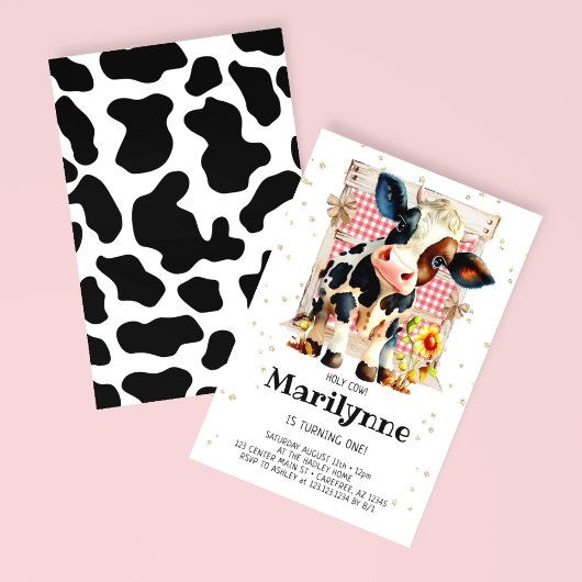 Heilige Koe 1e verjaardag Kaart