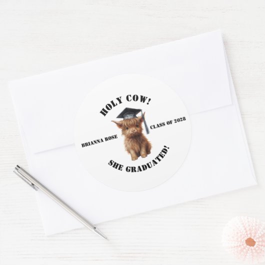 Heilige Koe! Afstuderen Stickers (Envelop)