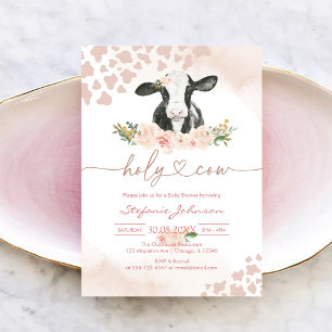 Heilige Koe Baby Shower Uitnodiging