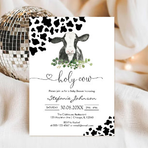 Heilige Koe Baby Shower Uitnodiging