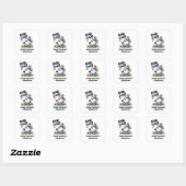 Heilige Koe Baby shower Vierkante Sticker (Vel)