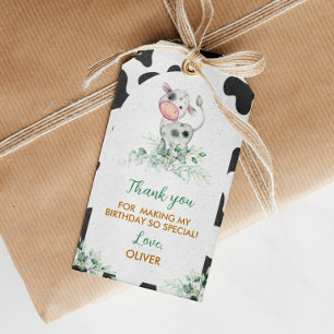 Heilige Koe Birthday Dank u Label Cadeaulabel
