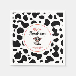 Heilige koe, dank Moo voor zijn komst Servet