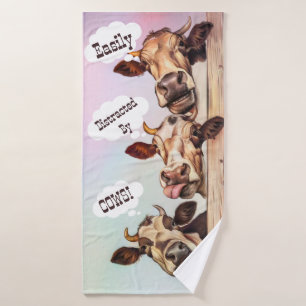 Heilige Koe een custom print Badhanddoek