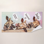 Heilige Koe een custom print Badhanddoek (Badhanddoek)